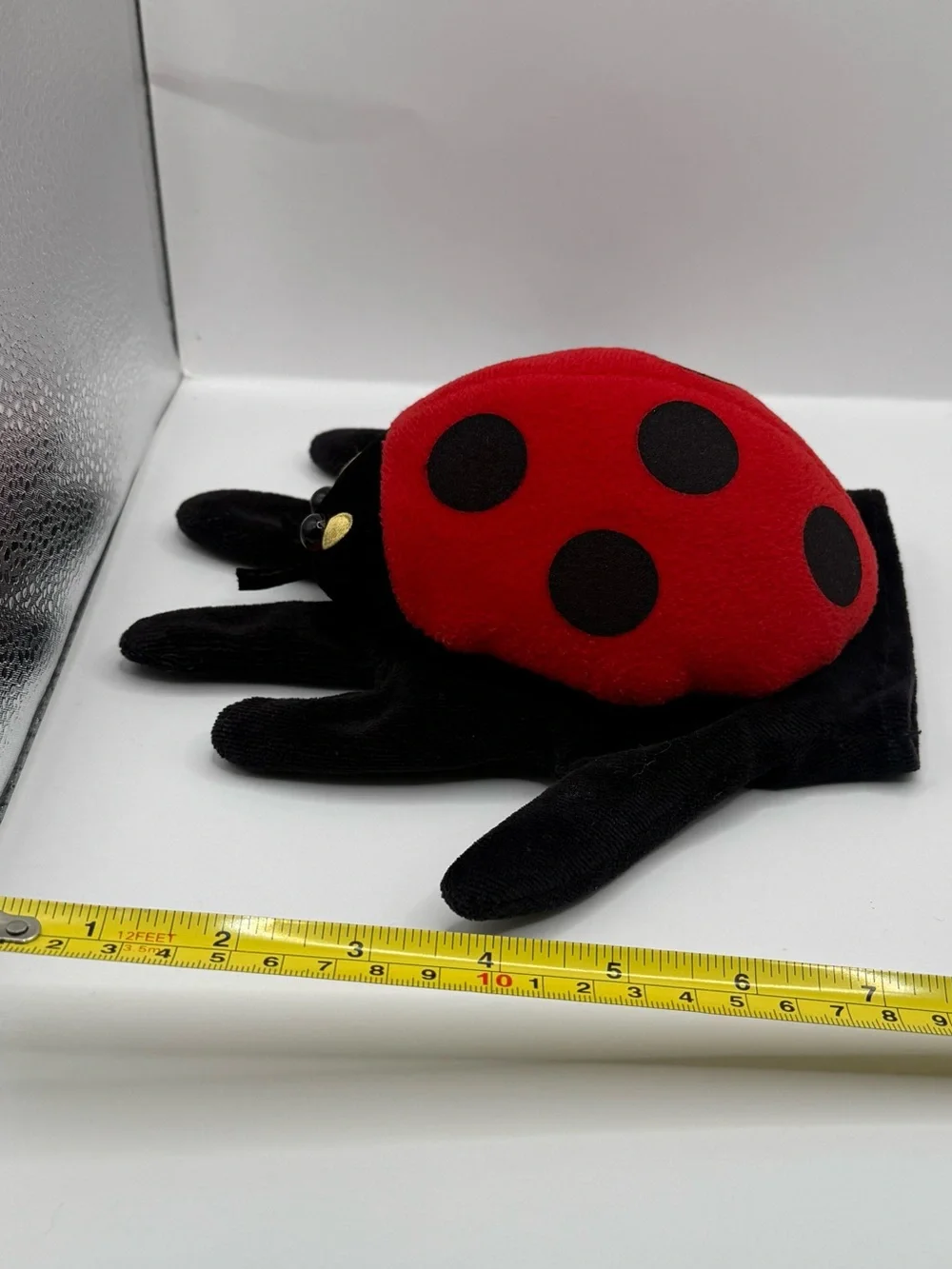 Folkmanis Lady Bug Hand Puppet Stuffed Animal Plush